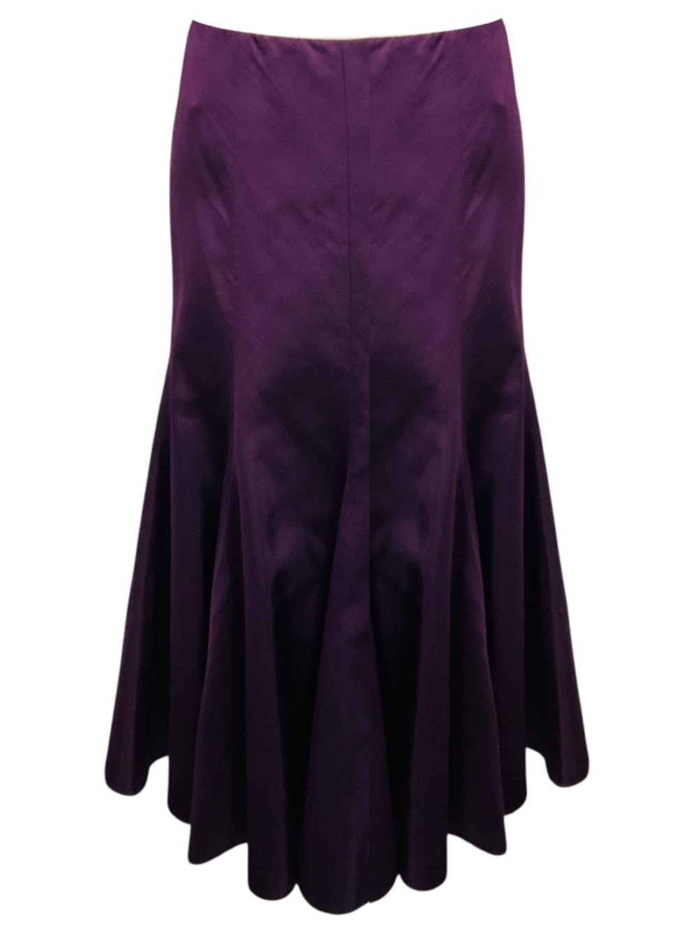 Ralph Lauren Collection Vintage Purple Silk Midi Skirt